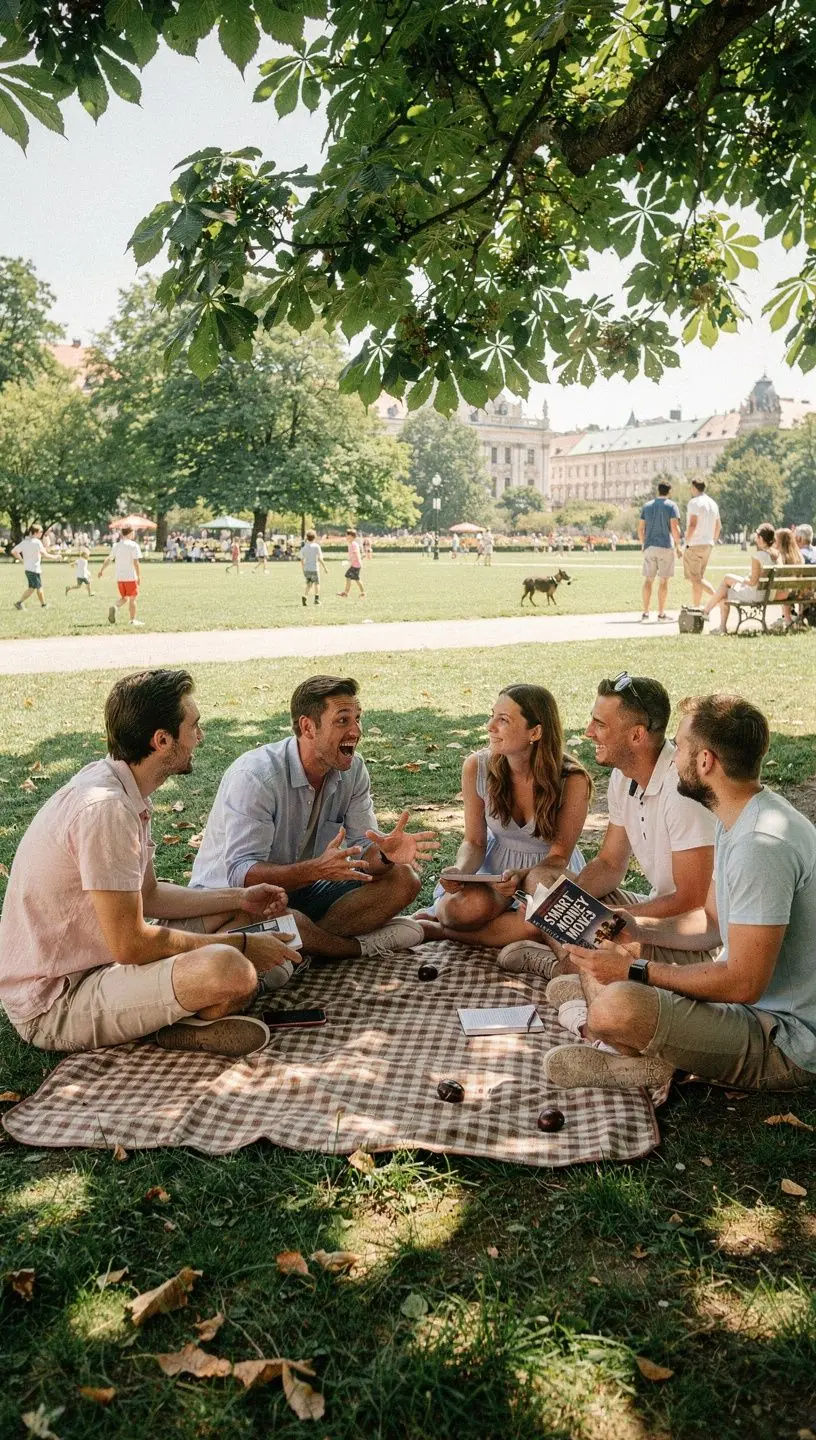 Egy pénzügyi szakértő, aki előadást tart a megtakarítás fontosságáról